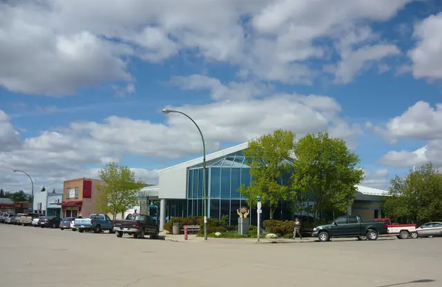 Credit Union on Main Street corner, Rosetown