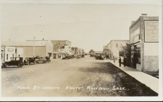 Main Street looking south, Rosetown